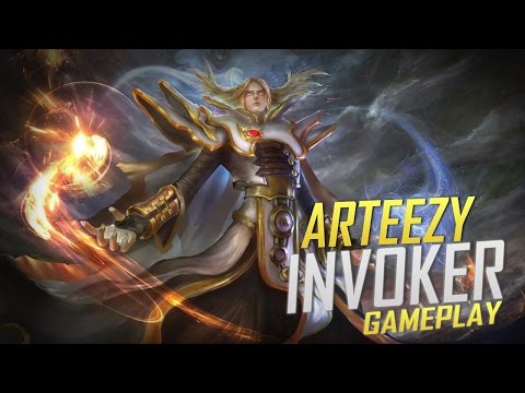 Arteezy playing Invoker (Gameplay)