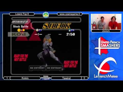 Melee @ Cosmagame #4 - Losers Top 8 - Tewind (Marth) vs Kululu (Sheik)