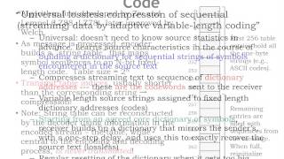 2. Compression: Huffman and LZW