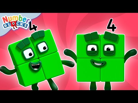 Four | Full Episode - S1 E6 | Numberblocks (Level 1 - Red 🔴)