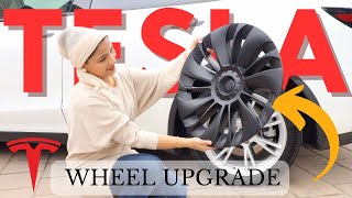 Tesla Model Y ÜBERTURBINE Wheel Cover Upgrade with Tesloid | Hack