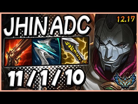 Jhin ADC vs Caitlyn / Korea Challenger / Patch 12.17 / Season 12 [ 11 / 1 / 10 ] 🔰