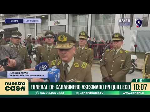 Multitudinaria y emotiva despedida: realizan funeral de carabinero asesinado en Quilleco