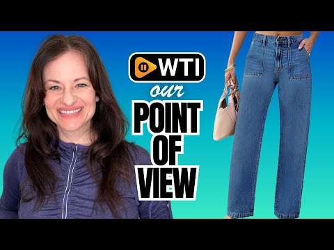 Womens Wide Leg Jeans High Waisted Carpenter Cargo Jeans Casual 90s Y2K Flap Pocket Straight Leg Jeans for Women 8 A Medium Blue - WTI product video review
