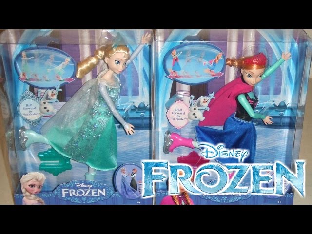 Vídeo relacionado con Mattel Disney Frozen El festival del invierno Anna patinadora, Muñeca pelirroja con vestido invernal, chaqueta y patines para el hielo, juguete regalo para niños y niñas +3 años, JBG54
