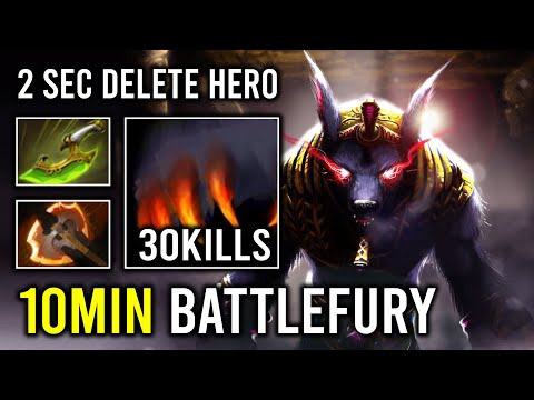 WTF 10Min Battle Fury Unlimited Enrage 2 Sec Delete Everyone Super Carry Ursa Dota 2