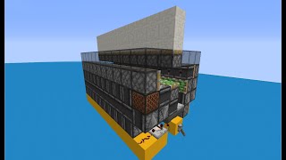 【Minecraft JE】Smallest 2High Expandable Hipster Door 30Blocks