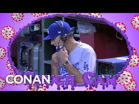 The Los Angeles Dodgers' Cough Cam - CONAN on TBS