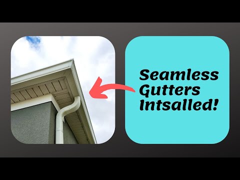 Seamless Gutters Installation.