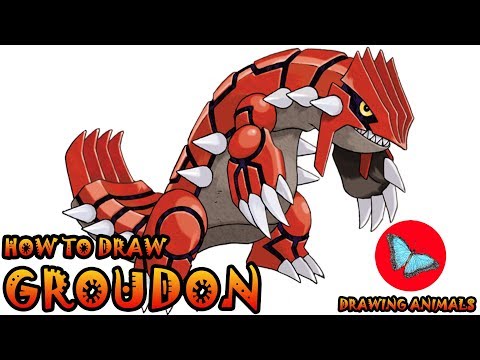 How To Draw Groudon Pokemon | Drawing Animals - YouTube