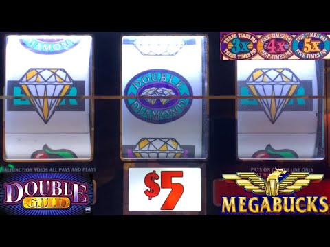 Nice slot wins! Double Diamond Deluxe + Double Gold + MEGABUCKS slots & more! Double 3x4x5x Pay!