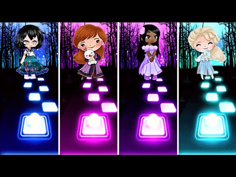 Mirabal Vs Anna Vs Isabella Vs Elsa || Encanto || We don't talk about Bruno || Tiles-hop EDM Rush
