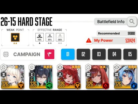 [NIKKE] 26-15 Hard Stage 530k cp