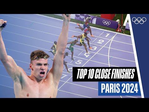 🔟 INCREDIBLE CLOSE FINISHES - When Every Millisecond Counts at the Olympics | Top Moments