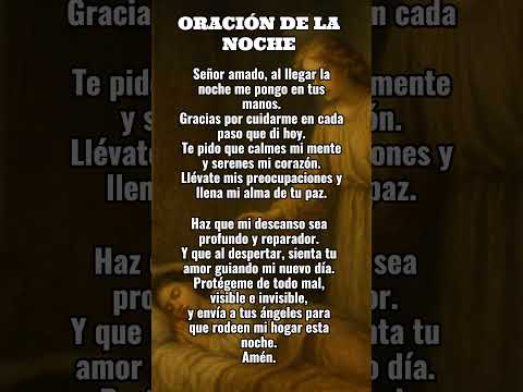 🌙 Oración de la Noche para Dormir en Paz 🙏