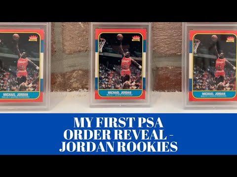 My First PSA Order Reveal | Did the 1986 Fleer Michael Jordan PSA 10 Count Go Up?