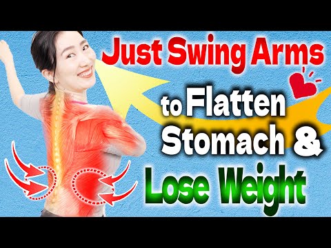 🔥Just Swing Arms to Flatten Stomach & Lose Weight! Don't Underestimate This Sitting Exercise