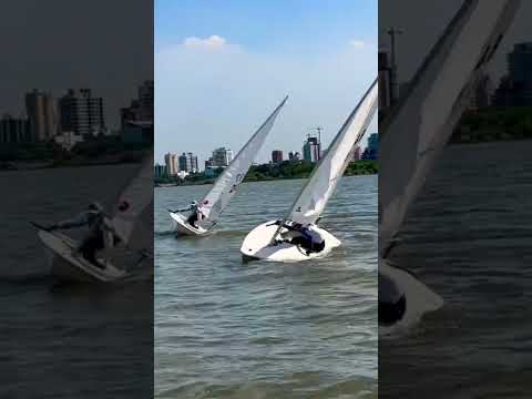 Laser tack #lasersailing #sailing #strongwind #vela #boats