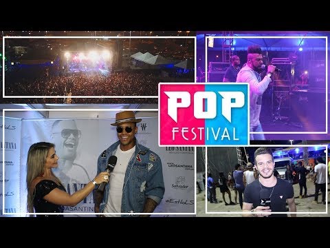 Léo Santana e Silvano Sales no Pop Festival em São Luís