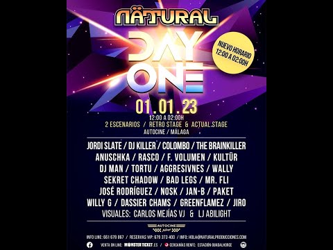 JORDI SLATE Nätural Day One Autocine Málaga 01 01 2023