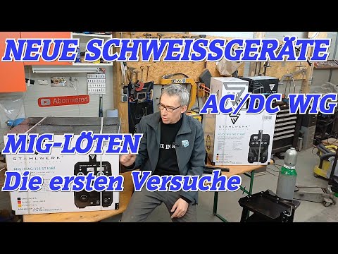 Neue Schweissgeräte für meine Werkstatt. Die ersten Versuche ! @STAHLWERKSCHWEISSGERAETE