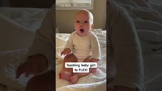 She’s getting so good! 🤣 #baby #cute #dad #fathersday #mom