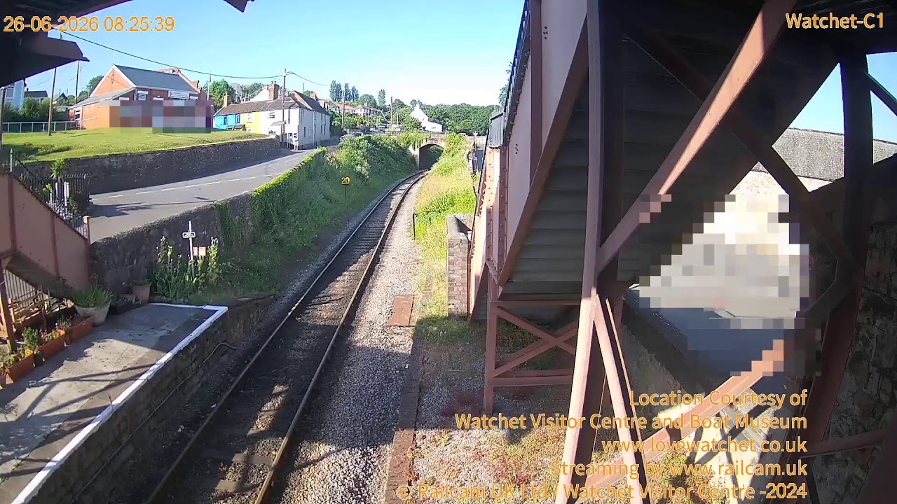 Live webcam view of West Somerset Railway at Watchet