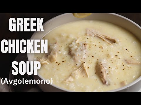 Greek Egg Lemon Chicken Soup (Avgolemono)