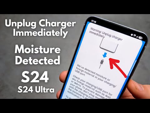 Samsung S24 / S24 Ultra Warning: Unplug Charger Immediately. Moisture Detected in USB Type C Port