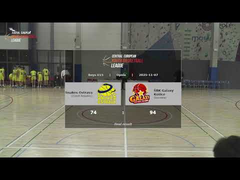 CEYBL U15, 7. 11. 2025, BK Snakes Ostrava - ŠBK Galaxy Košice