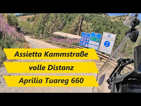 Assietta Kammstraße - Colle dell'Assietta  2025 - Motorrad Tour Aprilia Tuareg 660 komplett gefilmt
