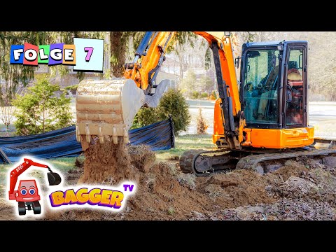 Bagger für Kinder, Radlader, Kipplaster in Aktion auf Baumaschinen-Messe 🦺 BAUMA 2022 - Bagger TV