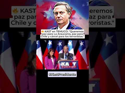 🔴 José Antonio Kast 🇨🇱 en Temuco: Queremos paz para La Araucanía y cárcel para los terroristas.