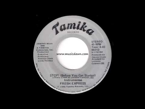 Fresh Express - Stop! Before You Get Started (Instrumental) - 1986 Random Rap 45 Video