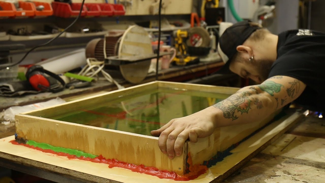 Массивная столешница из эпоксидки. Гайд и нюансы технологии.