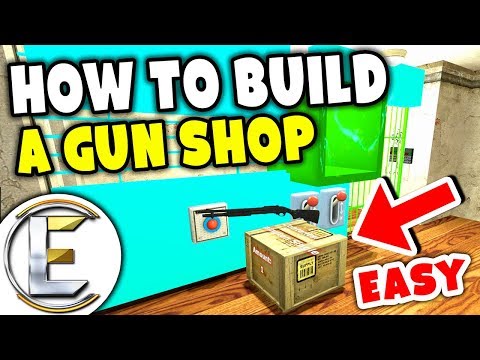 How To Build A Gun Shop - Gmod DarkRP (Easy To Build Less Than 10 Minutes)