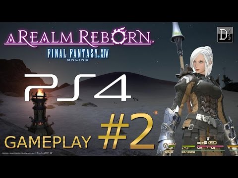 Final Fantasy XIV Online: A Realm Reborn [2] Levequests Level 45 PS4 Gameplay HD
