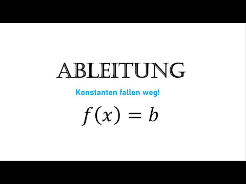 Ableitung Konstante Funktionen f(x)=b