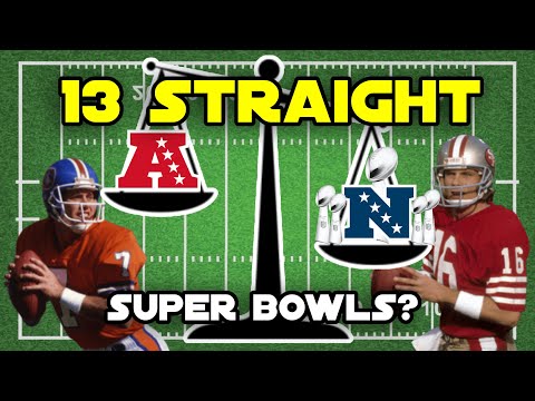 How to dominate the super bowl - That time the NFC won 13 Straight super Bowls over the AFC