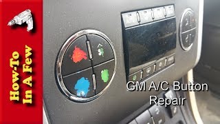 How To: Fix Scratched Flaking A/C Buttons on GM Cars