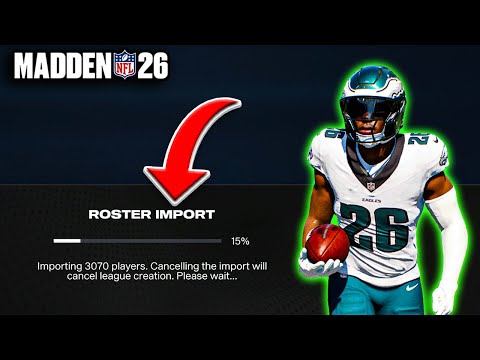 Madden 26 - How To Load and Use Custom Roster For Franchise