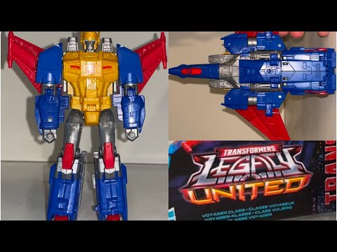 How to transform legacy united metalhawk Transformers generations voyager class evolution G1 figure