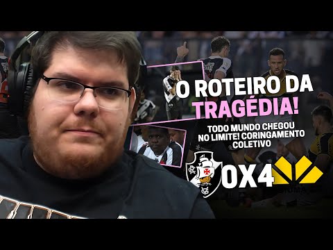 CASIMIRO REAGE: VASCO 0 X 4 CRICIÚMA - BRASILEIRÃO 2024 | Cortes do Casimito