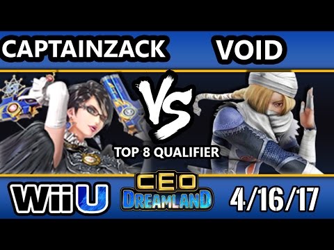 CEO Dreamland 2017 Smash 4 - CLG | VoiD (Sheik) Vs. CaptainZack (Bayonetta) SSB4 Top 8 Qualifier