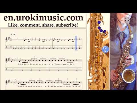 Mi GENTE saxophone notes