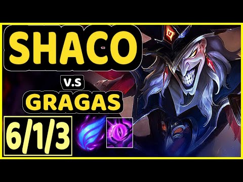 CHASESHACO (SHACO) vs GRAGAS - 6/1/3 KDA JUNGLE CHALLENGER GAMEPLAY - NA