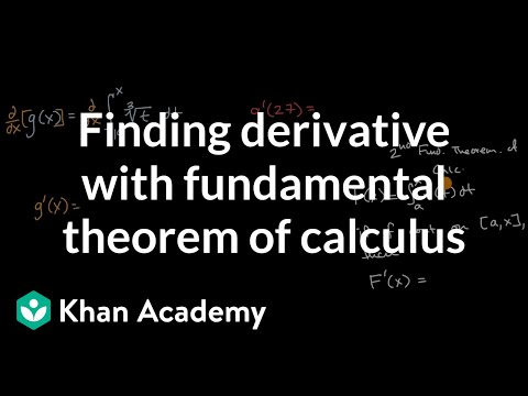 Finding Derivative With Fundamental Theorem Of Calculus Video Khan Academy