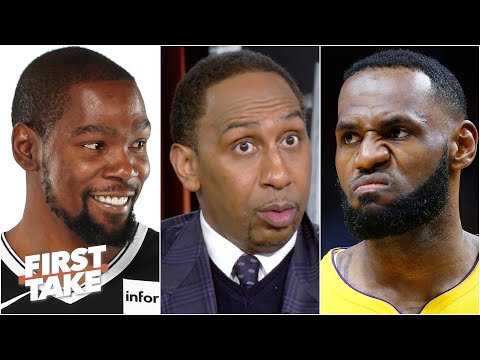 史蒂芬A.告訴杜蘭特：「LeBron 在等你！」 | First Take (LeBron is going to be waiting for you! - Stephen A. to Kevin Durant | First Take)