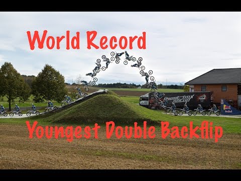 World Record - Youngest FMX Double Backflip
