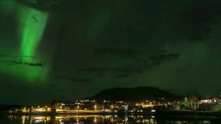 preview picture of video 'Nordlys over Viosen i Snåsa'